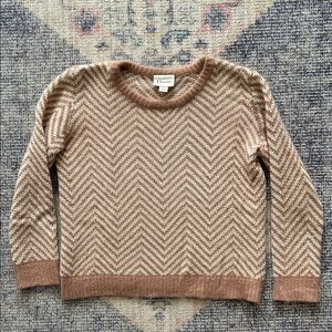 Ganni by Anthro Women's Chevron Knit Sweater